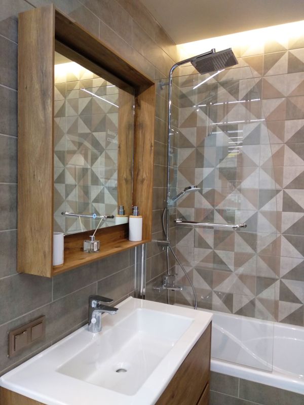 Bold Tiled Accent Wall